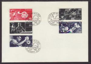 Sweden 923-927 Glass Blowing 1972 U/A FDC