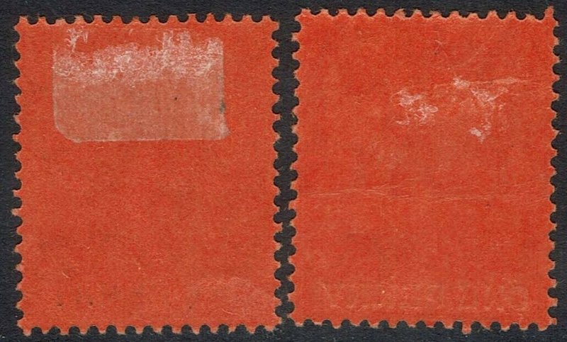 TRINIDAD 1904 BRITANNIA 1D BOTH PAPERS 