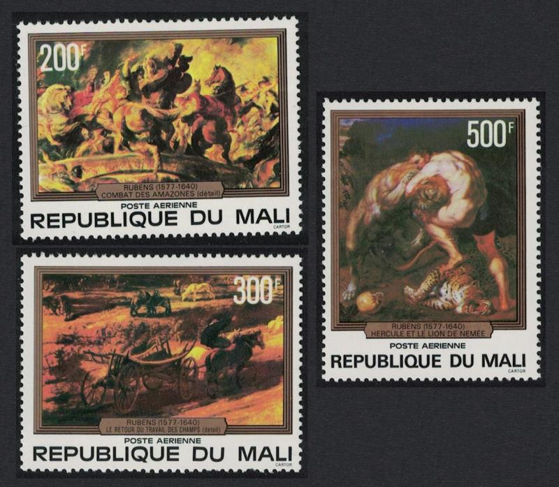Mali 400th Birth Anniversary of Peter Paul Rubens 3v SG#616-618