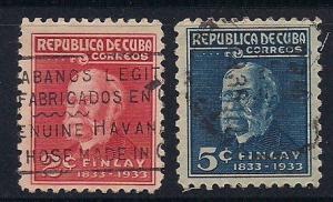 Cuba Sc. #319 / 320 Dr. Carlos J. Finlay Used L12