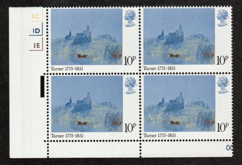 Great Britain Plate Block #  739 - M/NH - View of St. Laurent by Turner - LL