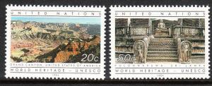 421-22 United Nations 1984 World Heritage MNH