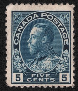 Canada Scott 111 Mint NH OG minor gum dist  1911-25 5c Lot QXZ072 bhmstamps