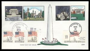 #2114-16 Flag Over Capitol Collins FDC