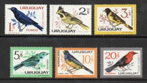 Uruguay - Sc# C258 - C263 MNH - BIRDS       /       Lot 0624261