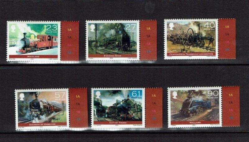 Isle of Man: 2004, Bicentenary of the running of the first steam Loco, MNH set