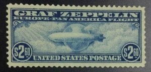 MOMEN: US STAMPS #C15 GRAF ZEPPELIN MINT OG NH XF JUMBO LOT #72810*