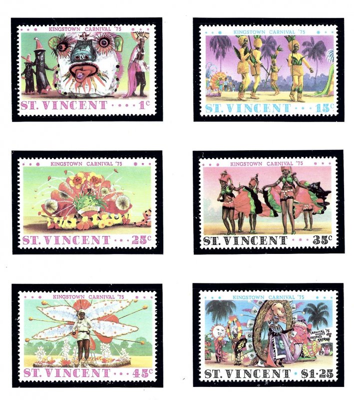 St Vincent 401-06 MNH 1975 Carnivals