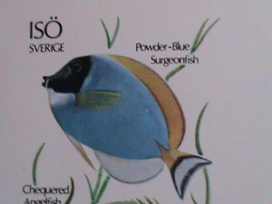 ​OMAN-COLORFUL LOVELY BEAUTIFUL ANGEL & SURGEON  FISH-IMPERF MNH S/S VERY FINE