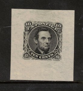 USA #116-E1g (Brazer #116E-De) Extra Fine Large Die Essay In Black On Creamy