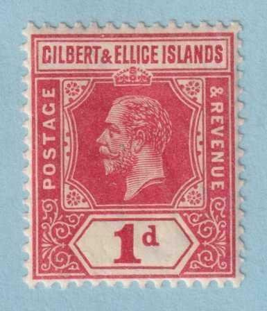 GILBERT & ELLICE ISLANDS 15a SCARLET  MINT HINGED OG * NO FAULTS EXTRA FINE!