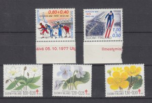 J44787 JL STAMPS 2 dif finland mnh sets #b213-4, b230-2