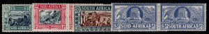 SOUTH AFRICA GVI SG76-79, 1938 Voortrekker set, LH MINT. Cat £80.