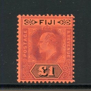 FIJI 1958 SCOTT #78, SG#124 1912 EDWARD VII  F/VF MINT LIGHT HINGED