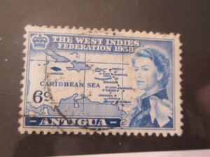 Antigua #123 used  2019 SCV = $2.75