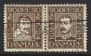 Denmark 174-75 VFU SE-TENANT A22