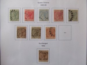 Barbados QV 1882 set