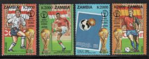 Zambia Scott 973 World Cup Soccer stamps