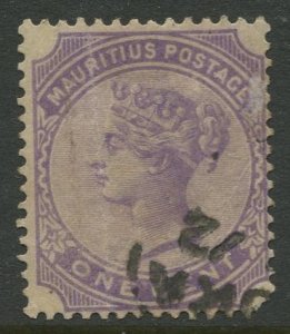 STAMP STATION PERTH Mauritius #68 QV Definitive Issue FU  Wmk 2 - 1882-1893