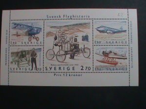 SWEDEN-1984 SC#1516- SWEDISH AVIATION HISTORY- MNH S/S SHEET VERY FINE