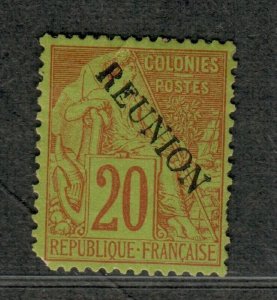 Reunion Sc#23 M/H/VF, Cv. $45