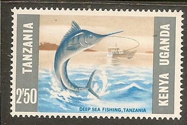 Kenya  Uganda Tanganyika    Scott 163    Deep Sea Fishing    MNH