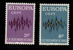 Luxembourg Sc 512-513 1972  Europa stamp set mint NH