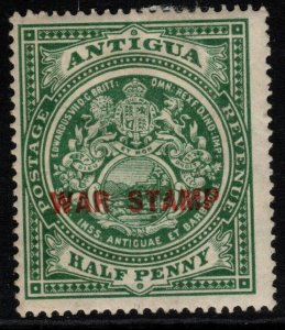 ANTIGUA SG53 1917 ½d GREEN MTD MINT