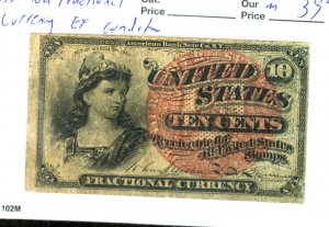 10 CENT FRACTIONAL CURRENCY EX CONDITION
