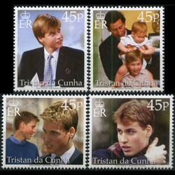 TRISTAN DA CUNHA 2000 - Scott# 664-7 Prince Set of 4 NH