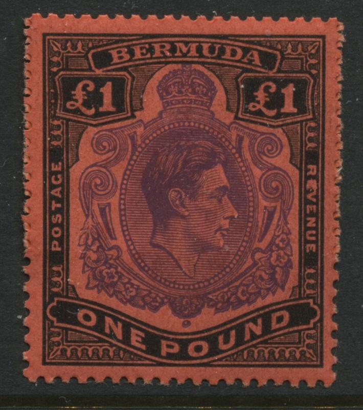 Bermuda KGVI 1951 £1 perf 13 unmounted mint NH