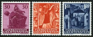 Liechtenstein 372-374,MNH.Michel 424-426. Christmas 1962.Pieta,Angel with harp,