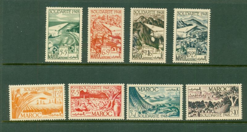 FRENCH MOROCCO B38-41 CB 31-34 MNH CV $17.60 BIN $9.75