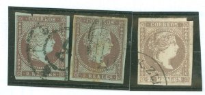 Spain #39a/39b/47 Used Single