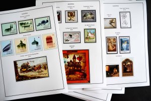 COLOR PRINTED AUSTRIA 2011-2020 STAMP ALBUM PAGES (101 illustrated pages)