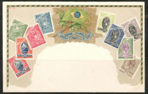 BRAZIL Ottmar Zieher Flat Flag Postcard Munich No. 38