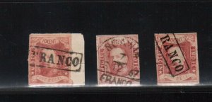 Netherland Indies #1 Used Fine+ Trio All With Lovely Cancels