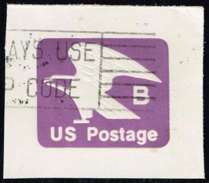 US #U592 Eagle Cut Square; Used