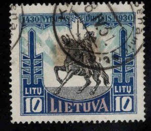 LITHUANIA LIETUVA Scott 254 Used key stamp oily hinge stain