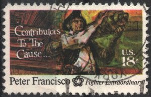 SC#1562 18¢ Contributors to the Cause: Peter Francisco (1975) Used