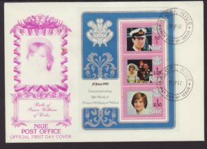 Niue 356a Royal Wedding 1982 U/A FDC