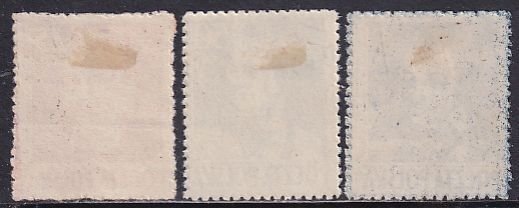 Poland 1944 Sc 341-3 Romuald Traugutt Tadeusz Kosciuszko Jan Dabrowski Stamp MH