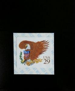 1992 29c Eagle & Shield, Coil, Brown Scott 2595v Mint F/VF NH