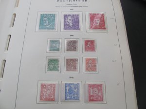 GERMANY SBZ 1948-49 MNH/USED COLLECTION ON PAGES 1525 EUROS FANTASTIC START(196)