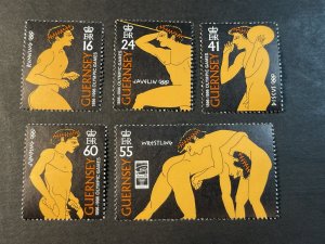 GUERNSEY # 571-575-MINT NEVER/HINGED--COMPLETE SET--1996