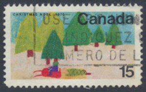 Canada  SC# 530  Used Christmas Trees see  details & scans