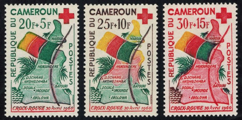 Cameroun Scott B30-B32 Unused hinged.