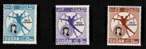SUDAN Scott 170-172 MNH**  Elanor Roosevelt  set