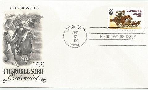 Cherokee Strip fdc #2754