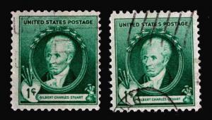 US #884 Used Lot of 2 Gilbert Charles Stuart 1940